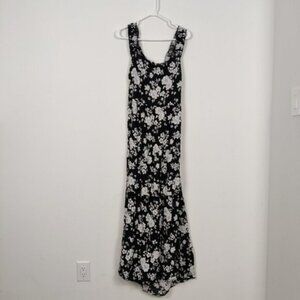 Lily Morgan Women's Floral Bohemian Cutout Maxi Dress Size XL Whimsigoth